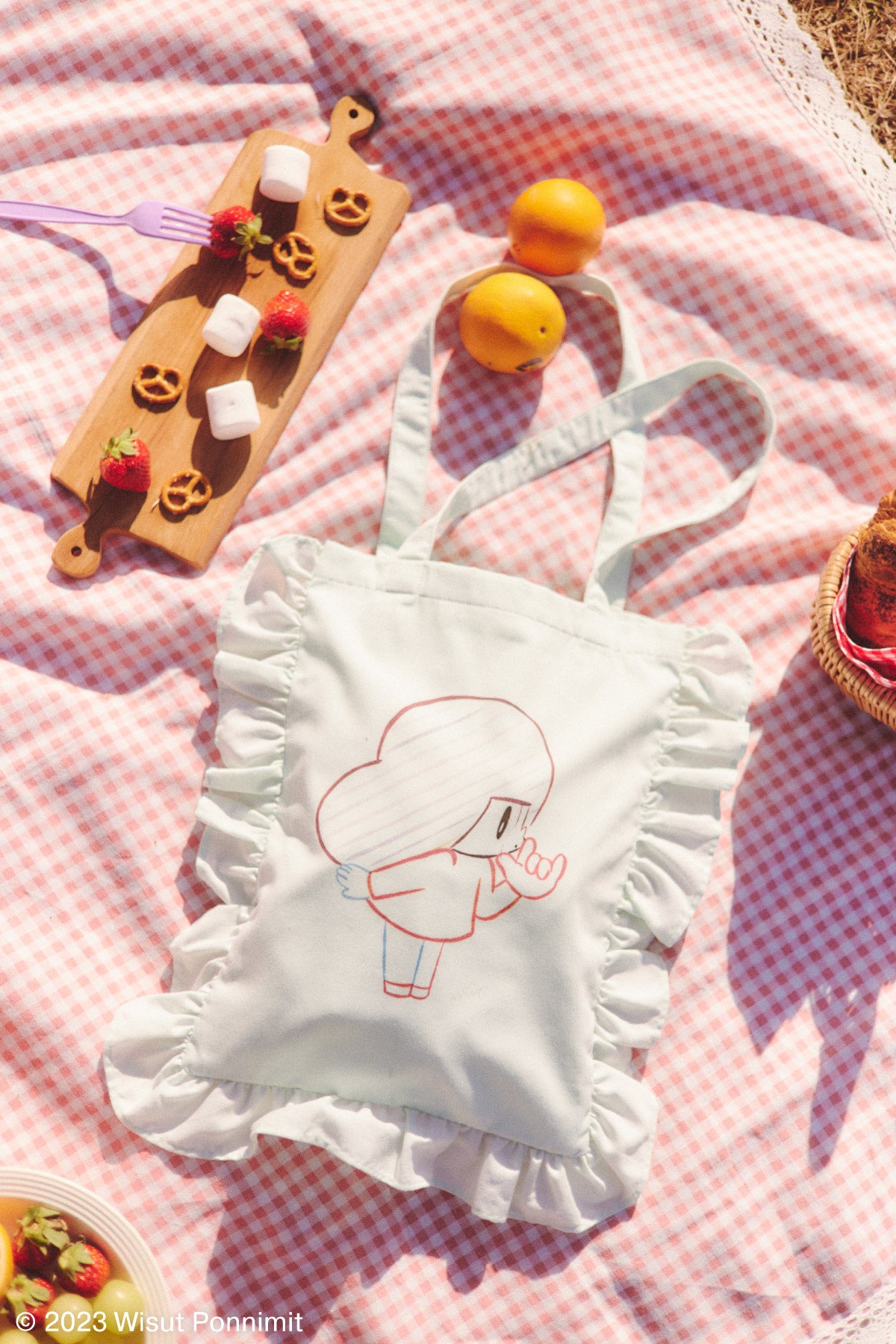 タイムセール♡FURFUR マムアンちゃん LOGO POUCH FURFUR 15周年を飾る コラボレーションに「マムアンちゃん」が