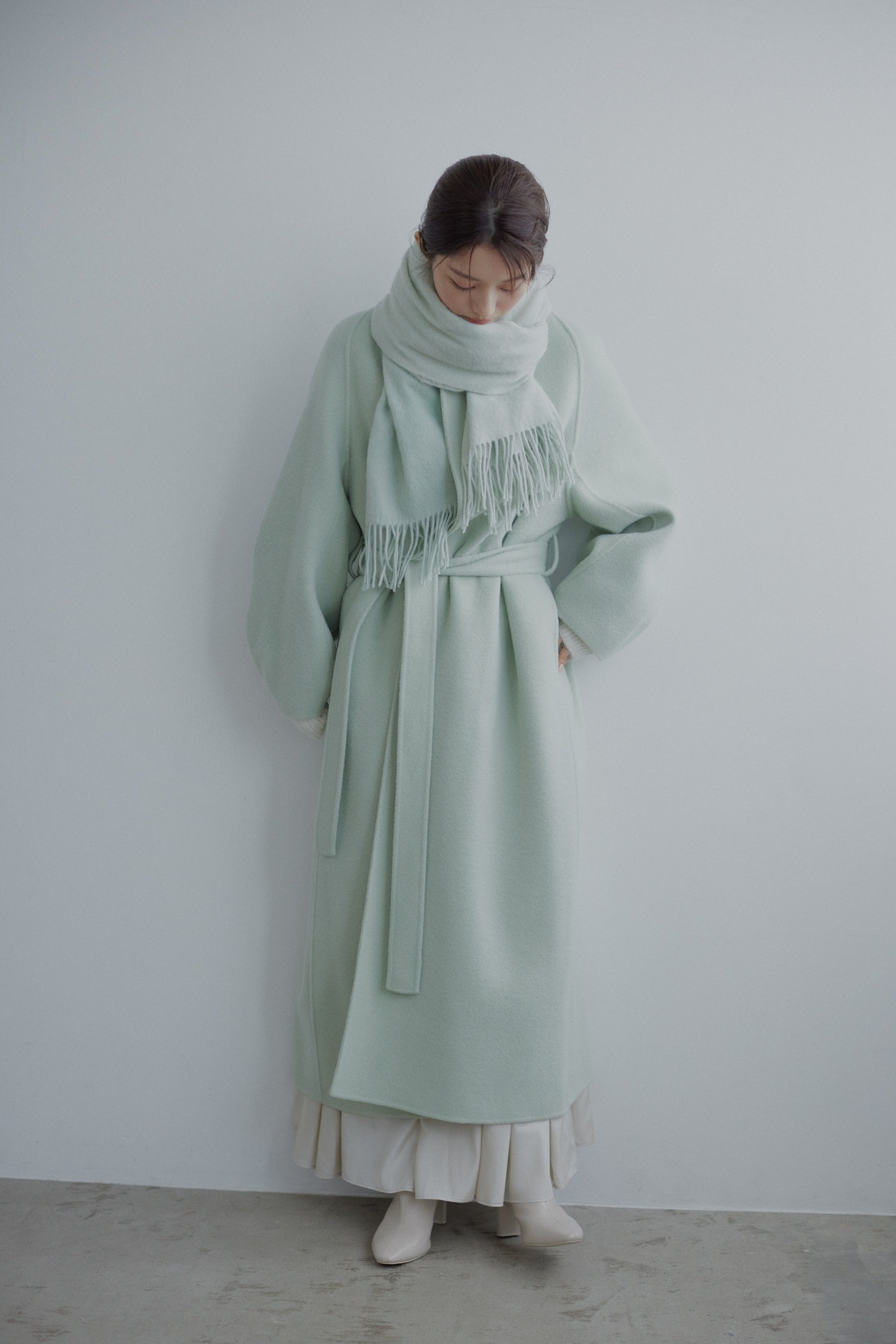 【サトイモ】SNIDEL♡ハミルトンウールロングコート　ミント サトイモ様専用】SNIDEL♡ハミルトンウールロングコート ミント