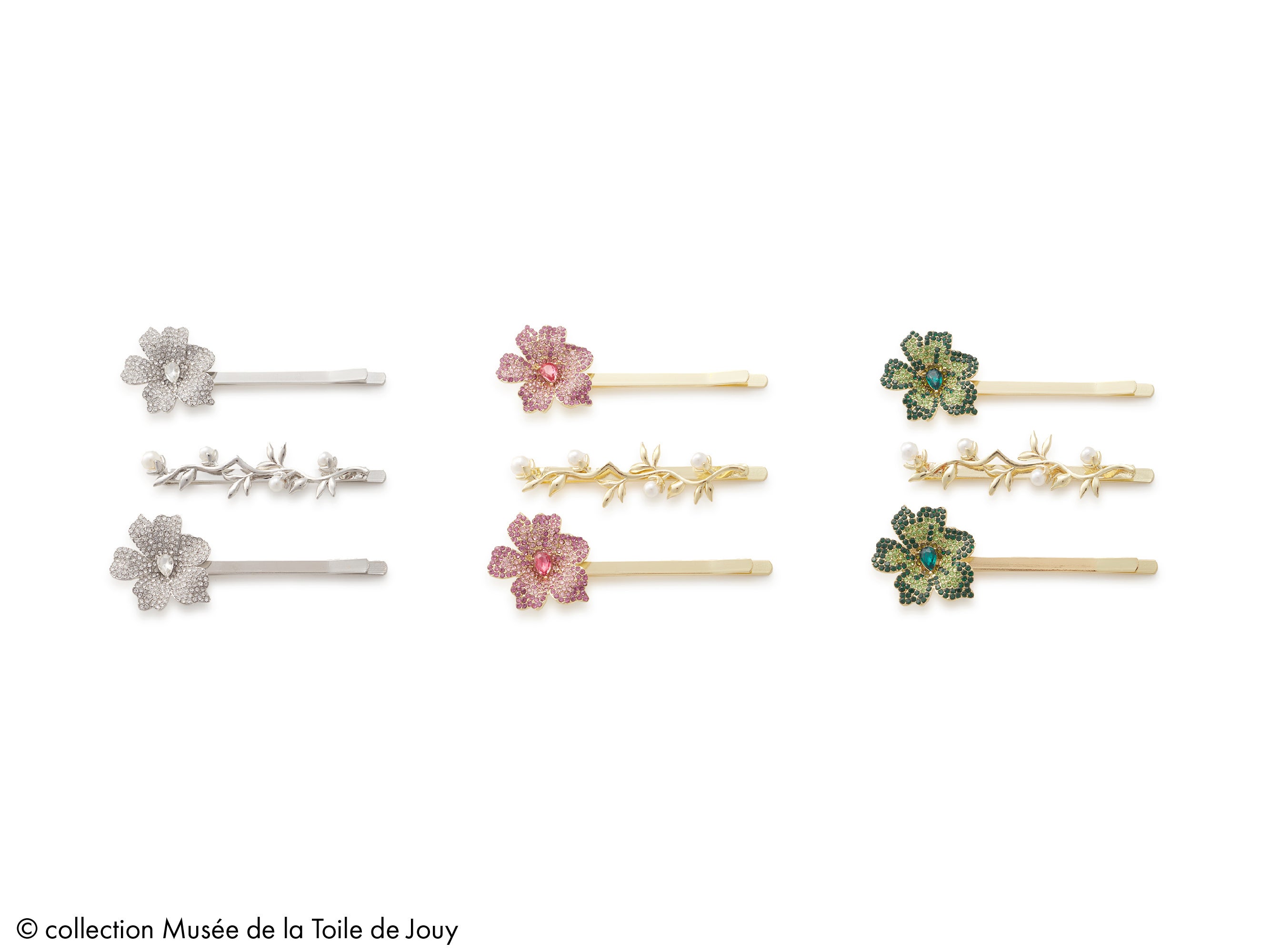 ビジューヘアピン