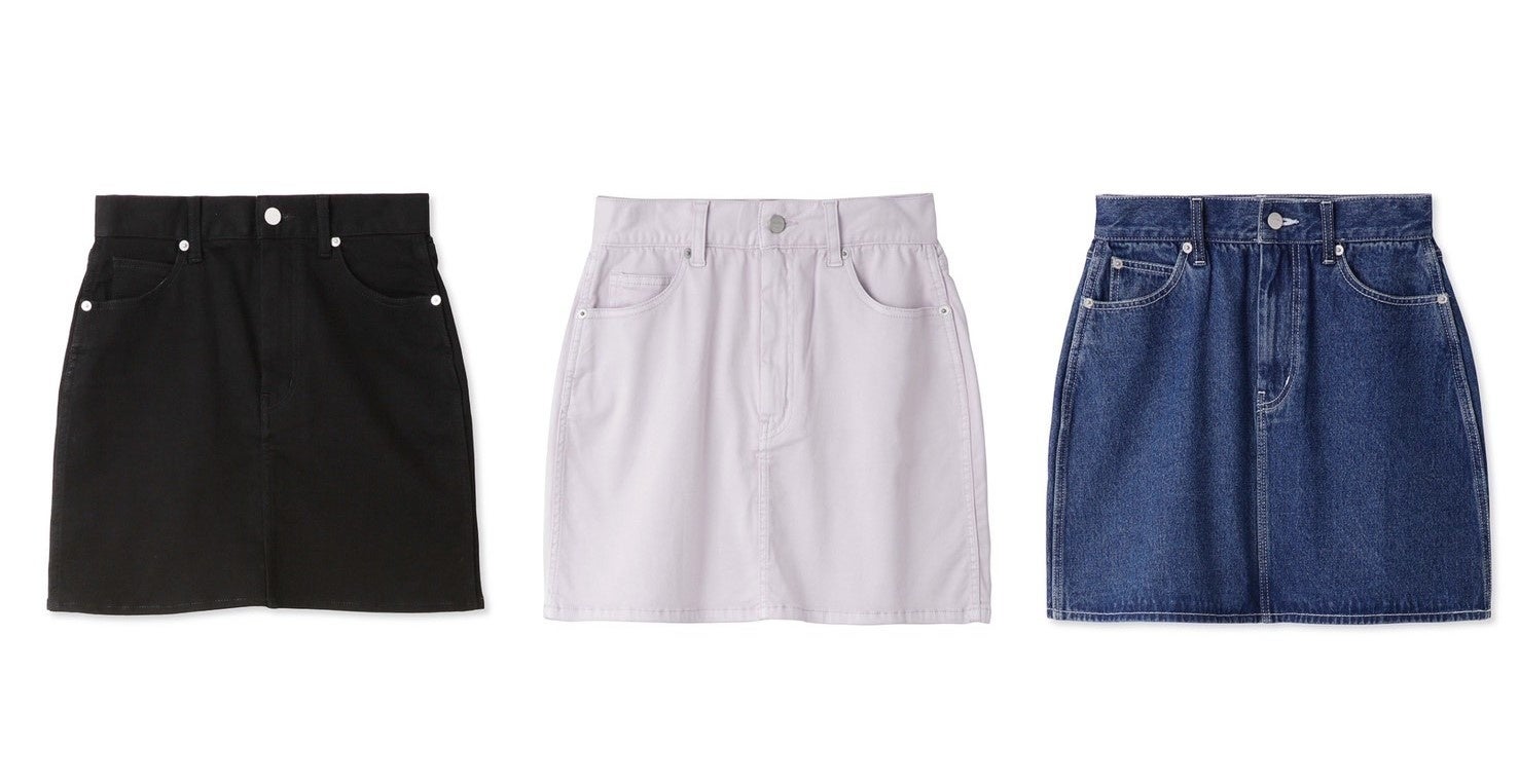 FURFUR ピカデリー/リボンステッチデニムミニスカート リボンステッチ