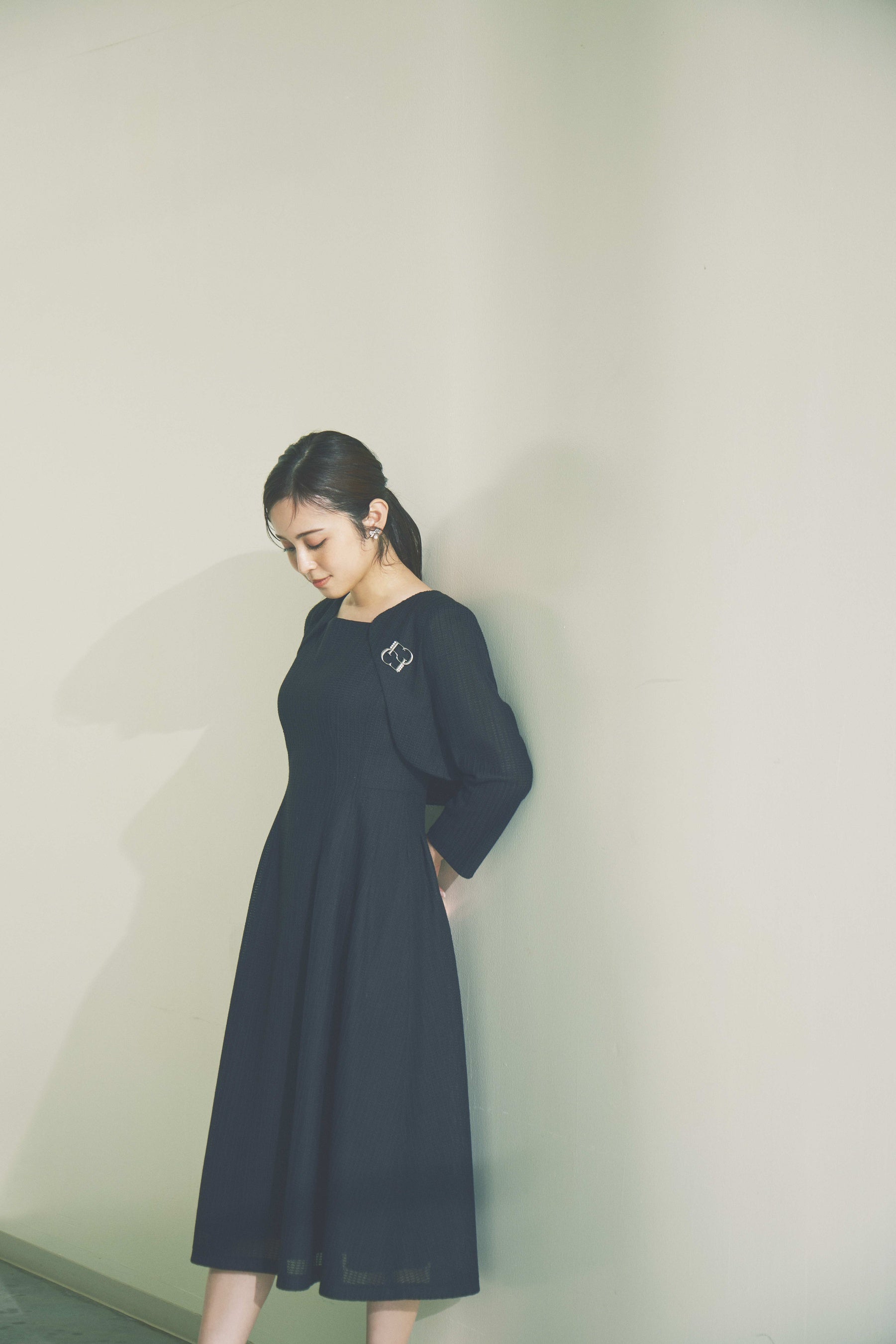 CELFORD セルフォード♡レース切替ワンピース　久慈暁子38 M Seasonal Fashion for myself 私のための装い with Akiko Kuji