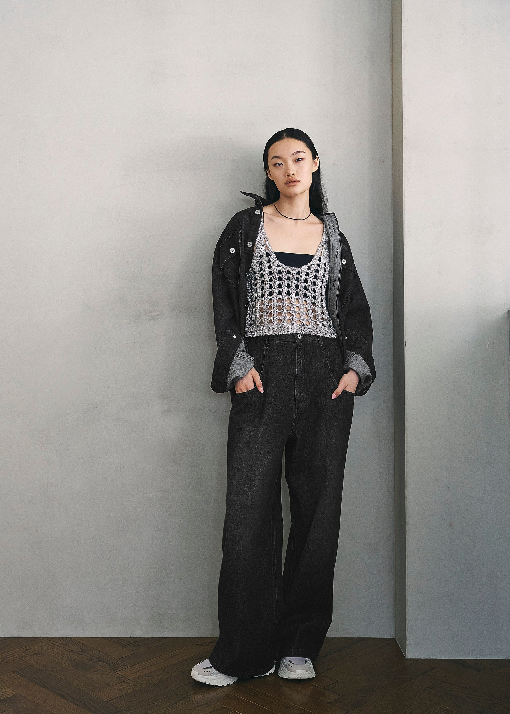 【美品】YAECA エルゴノミック チャコール セットアップ Sサイズ 美品】YAECA エルゴノミック チャコール セットアップ Sサイズ