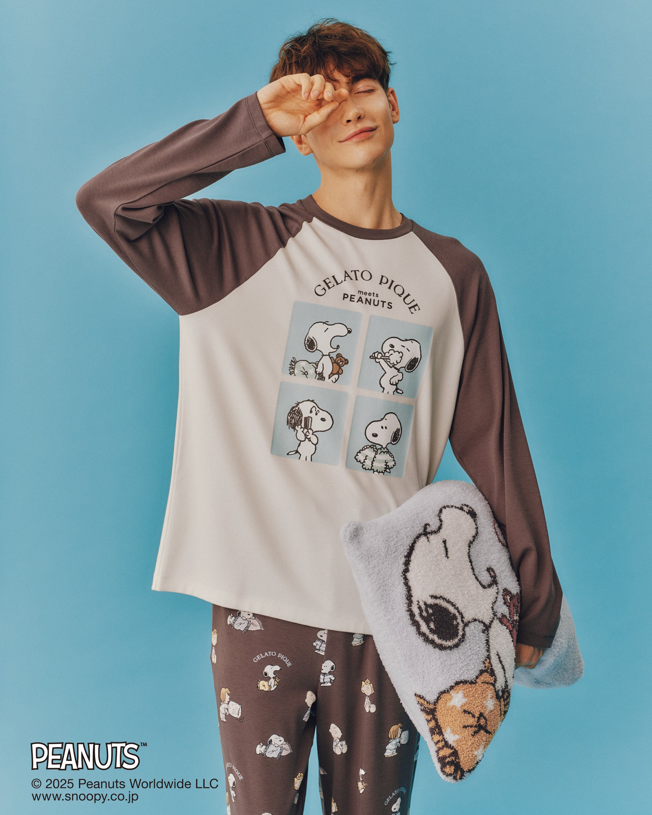 GELATO PIQUE meets PEANUTS】PEANUTSの仲間たちが過ごすおやすみ前の