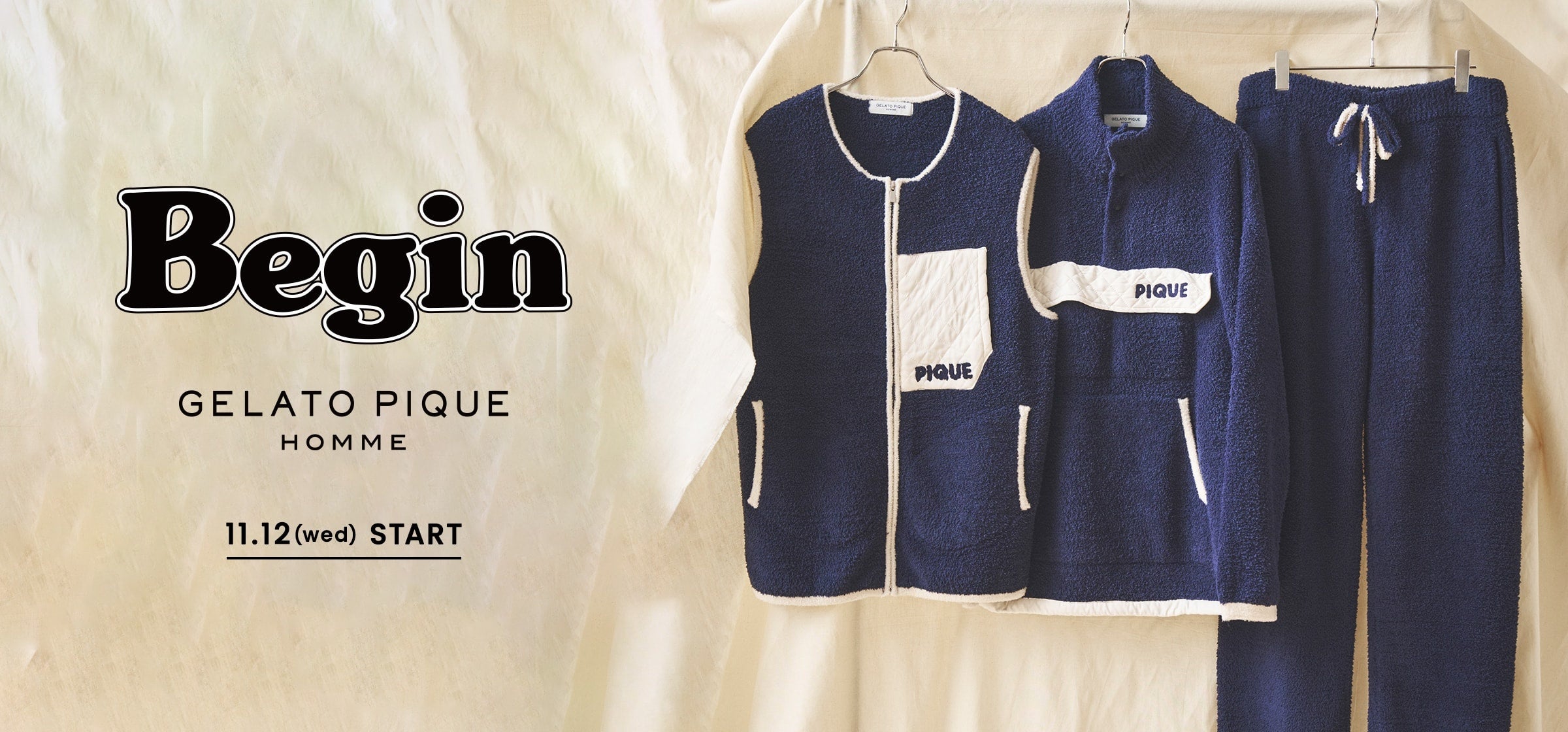 Casperコラボgelatopiqueルームウェア上下セットNAVY送料無料 専用 キャスパー ジェラピケ Casperコラボgelatopiqueルーム