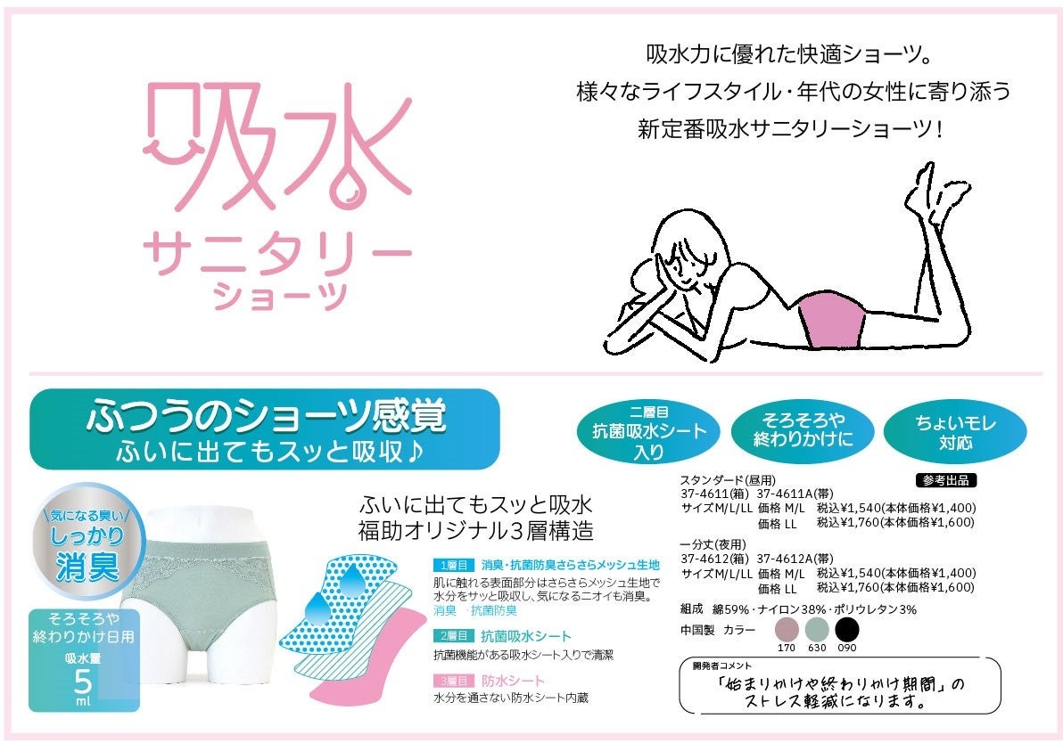吸水サニタリーショーツ①