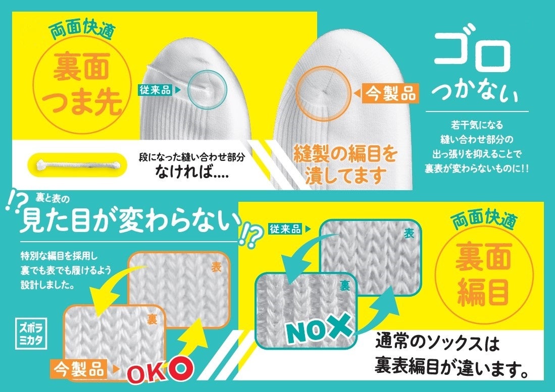 FUN by FUKUSKE』より、「洗濯のイライラを無くした靴下」が新登場
