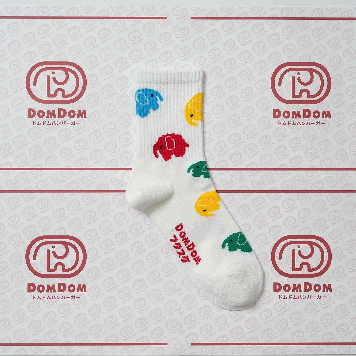 どむぞうくんぬいぐるみモチーフミドル丈ソックス
