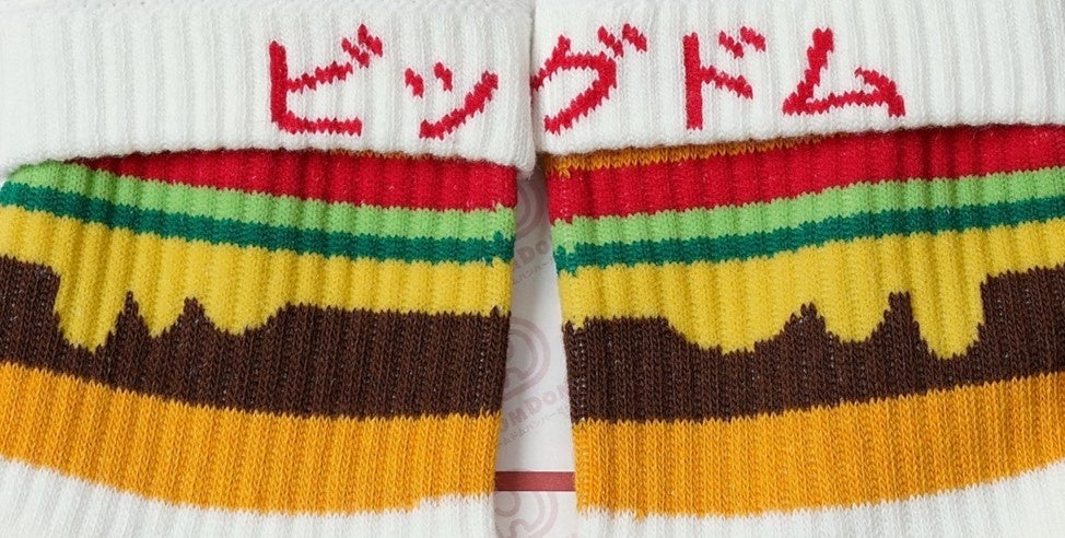 ボーダーバーガーミドル丈ソックス_履き口