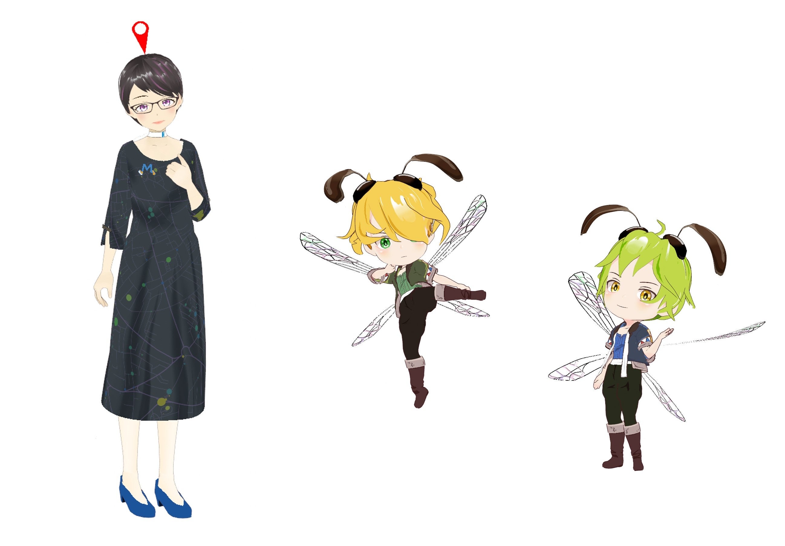 出演者（左から清水、有村、船越）