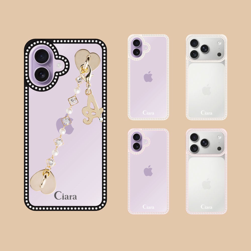 「着飾るスマホケース」のCiara(シアラ)から、iPhoneをジュエリーのように縁取る「ラインストーンフレームクリアケース」が新登場!