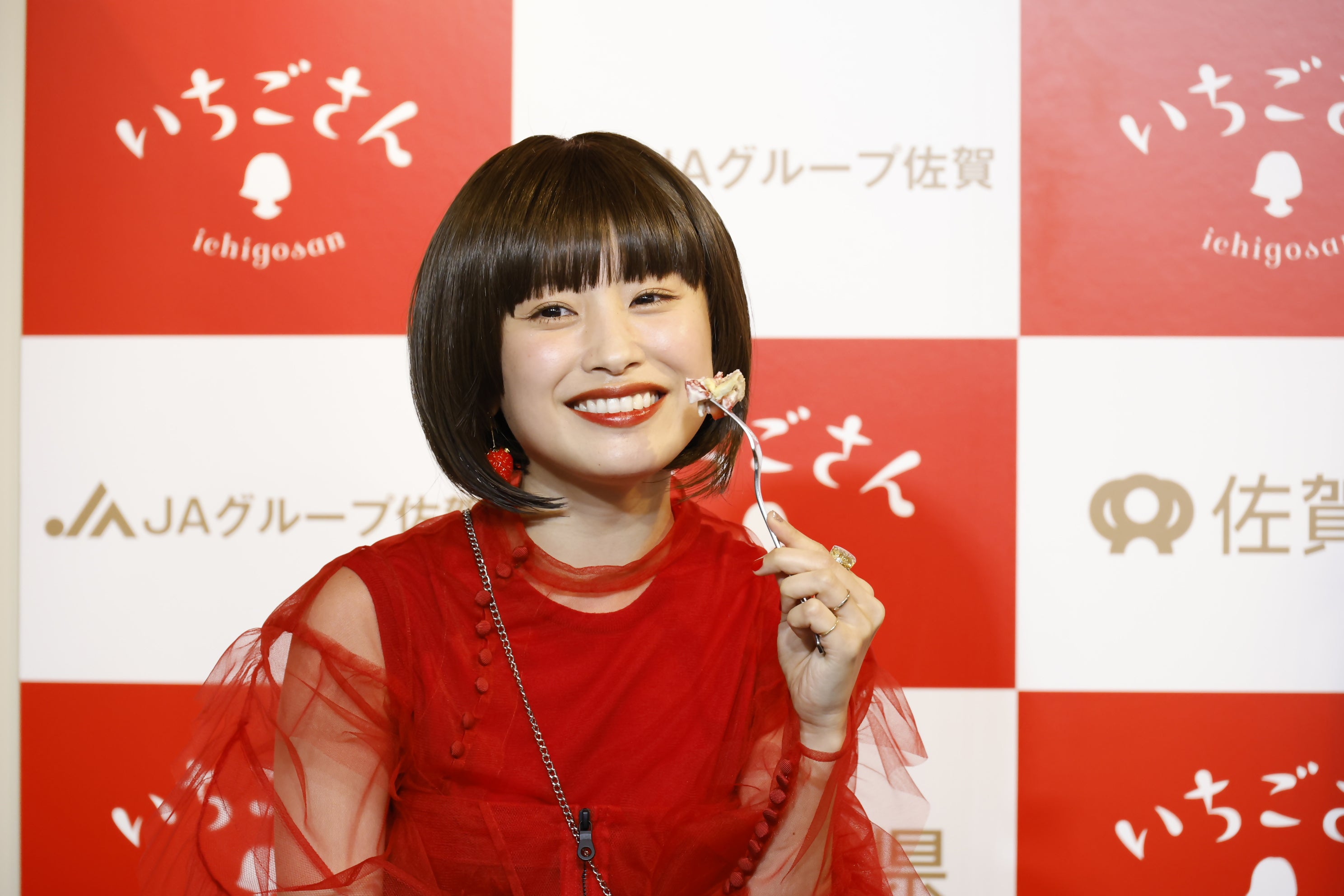 いちごさんどメニューを試食