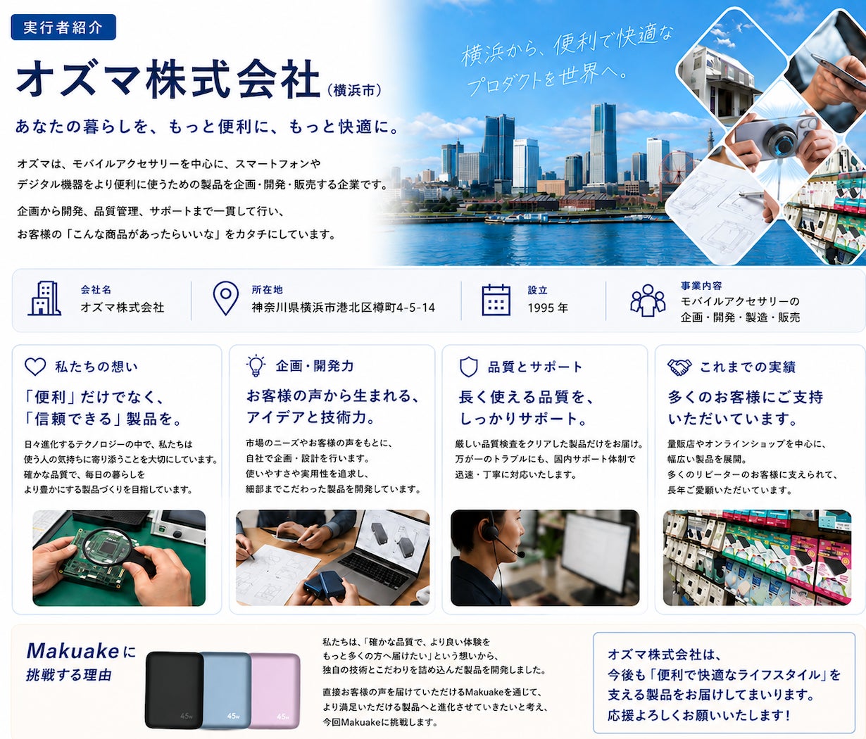 オズマ、準固体電池を採用した最大45W出力の10000mAhモバイルバッテリーをMakuakeにて先行販売|Makuakeでの先行販売価格とプロジェクト概要(20枚目)
