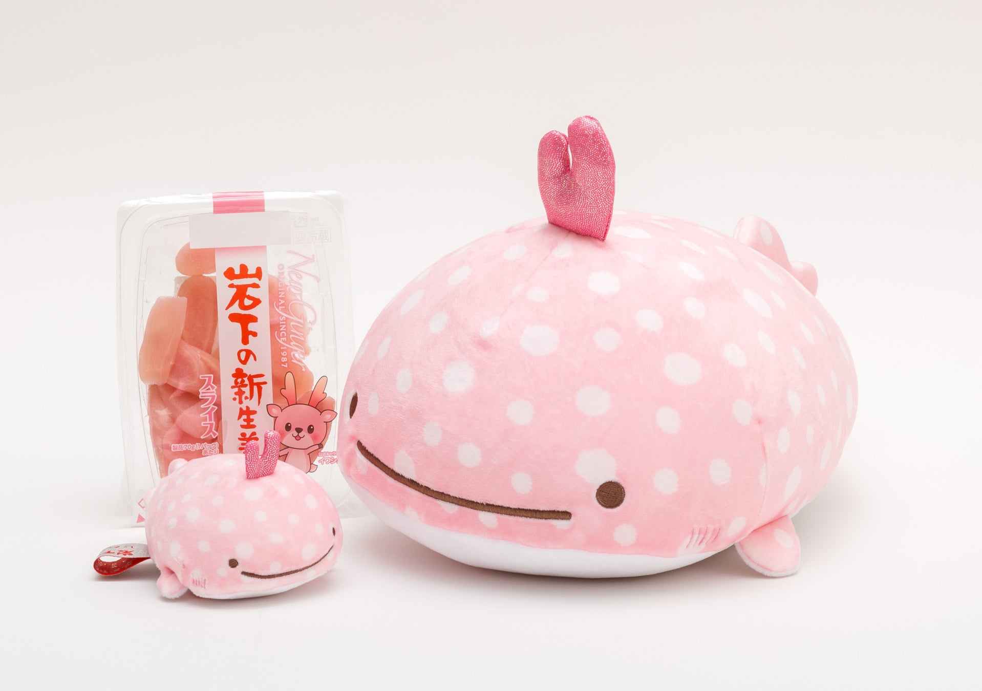 岩下の新生姜 じんべえさん コラボぬいぐるみが22年3月30日発売 サンエックス株式会社のプレスリリース 岩下の新生姜 じんべえさん コラボぬいぐるみが22年3月30日発売 サンエックス株式会社のプレスリリース