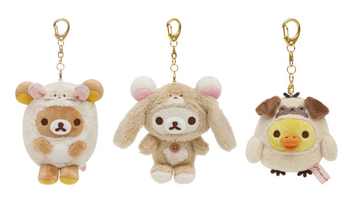 コリラックマ ぬいぐるみ キーホルダー サンエックス公式 リラックマの新テーマ『あなたのちいさなかぞく』より各種