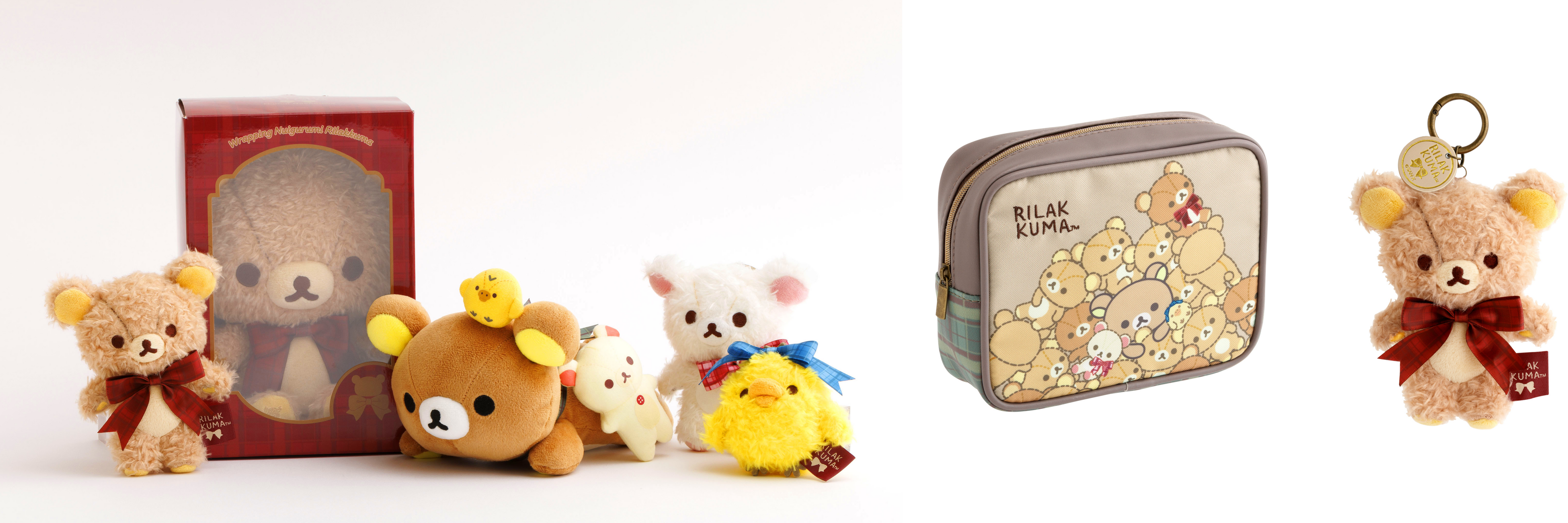 リラックマ ロフト ぬいぐるみ チェックとリボンを基調とした上品であたたかなデザイン じぶんに