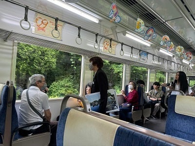 モニターツアー「のと鉄道」車内の様子