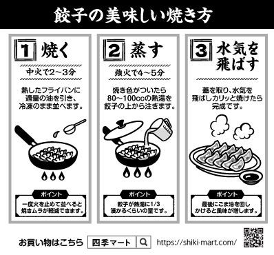 餃子の美味しい焼き方