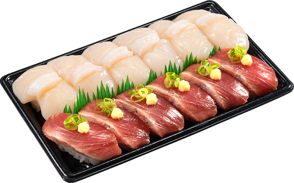 『ジャンボほたてととろかつおセット』