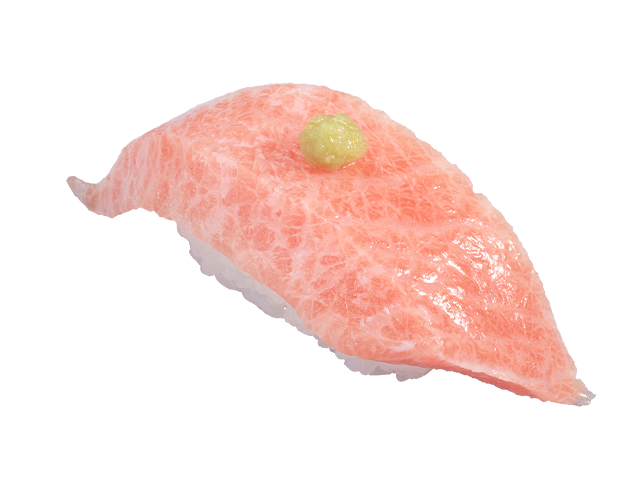 『本鮪のカマトロ わさびのせ』一貫330円（税込）