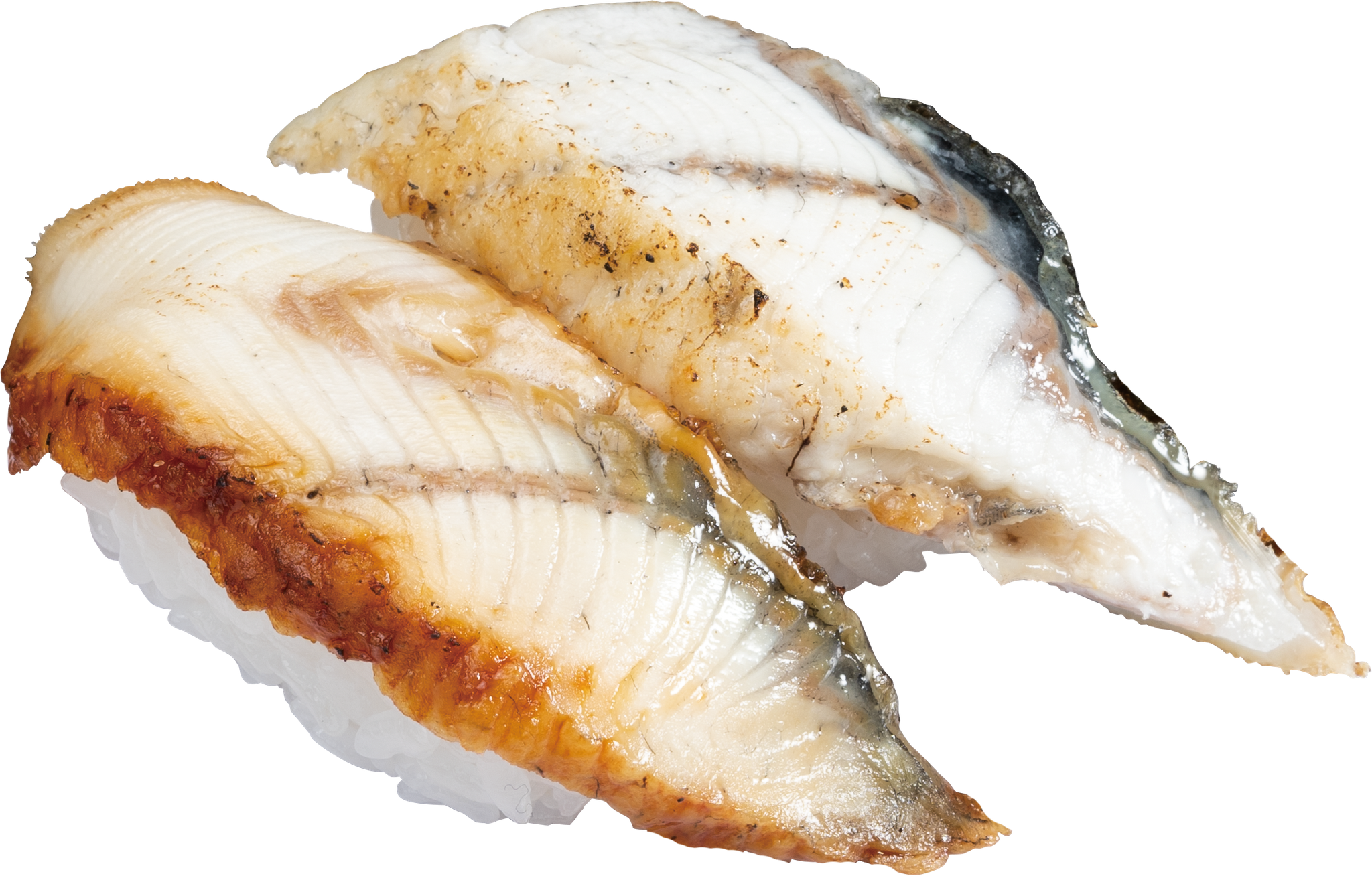 『炙りうなぎの食べ比べ』 二貫 220円（税込）