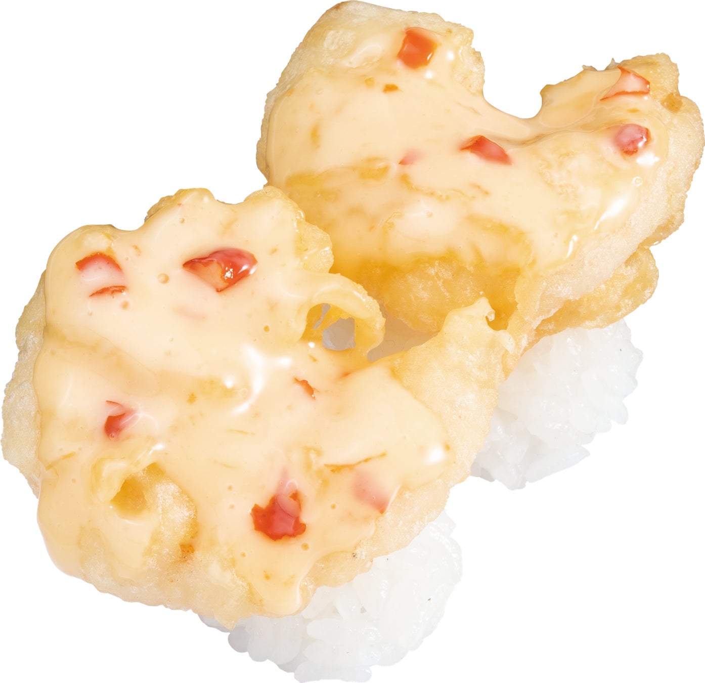 『えび天にぎりスイートチリマヨ』 二貫110円(税込)