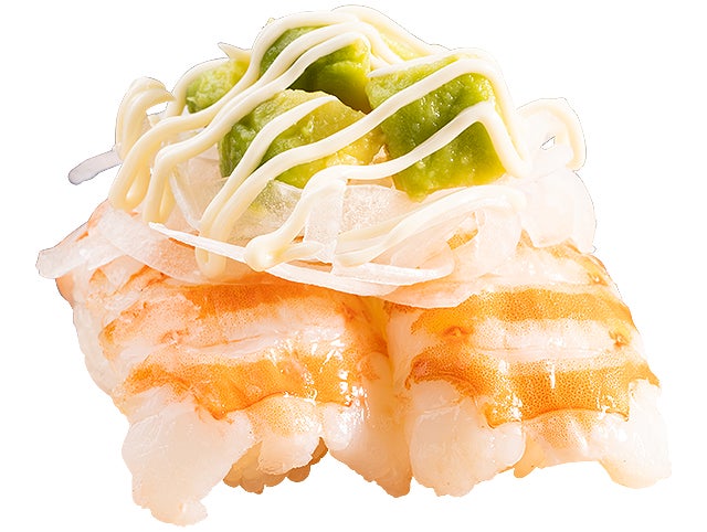 『天然車海老の大きなえびアボカド』 二貫 330円(税込)