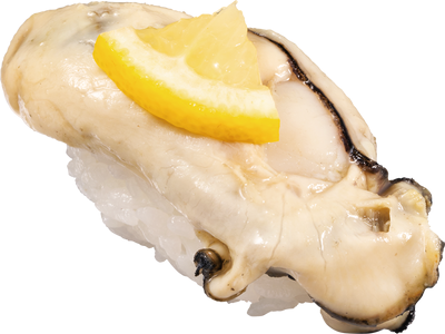 『瀬戸内海産 蒸し牡蠣』1貫110円（税込）