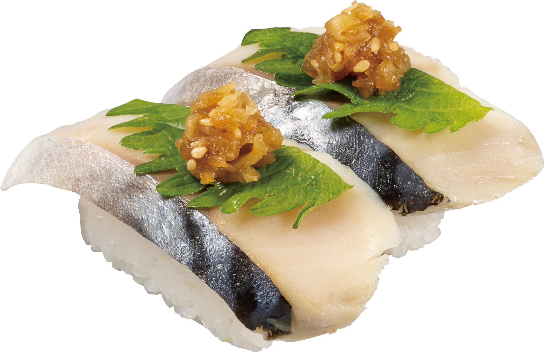 ヤミツキ胡麻ガリ干ぴょう 『とろ〆さば』二貫110円（税込）