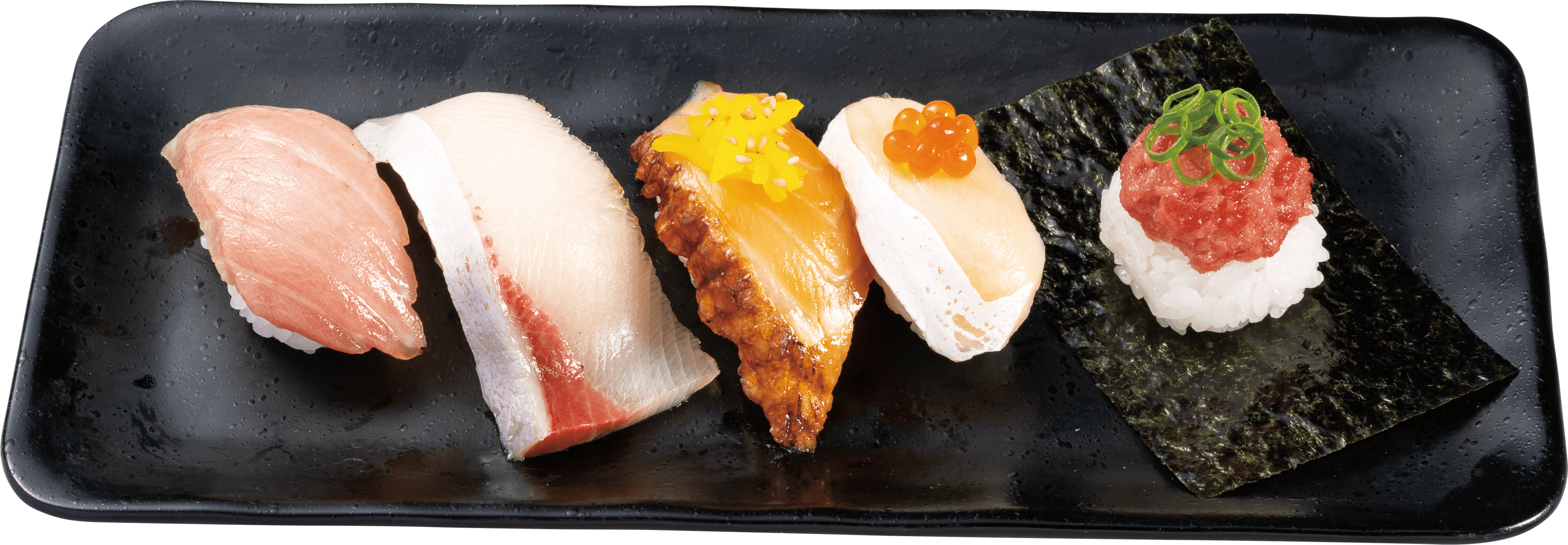 『とろネタづくしの逸品皿』 五貫 726円（税込）