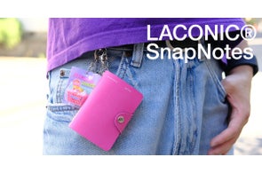 思いついた瞬間を逃さない、ウェアラブルなノート「LACONIC®︎SnapNotes」が新発売