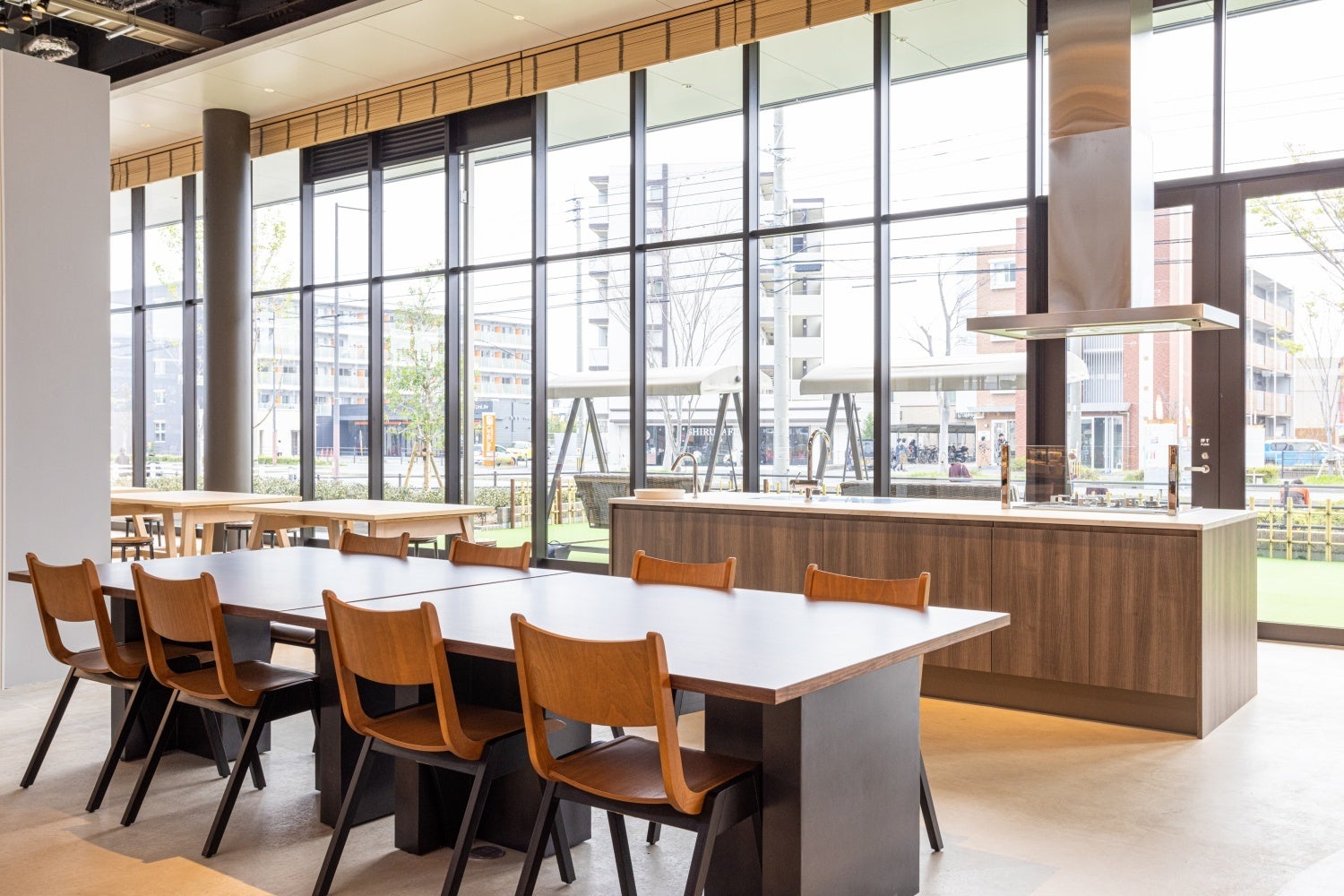 「食」に関するイベントを実施するキッチンエリア