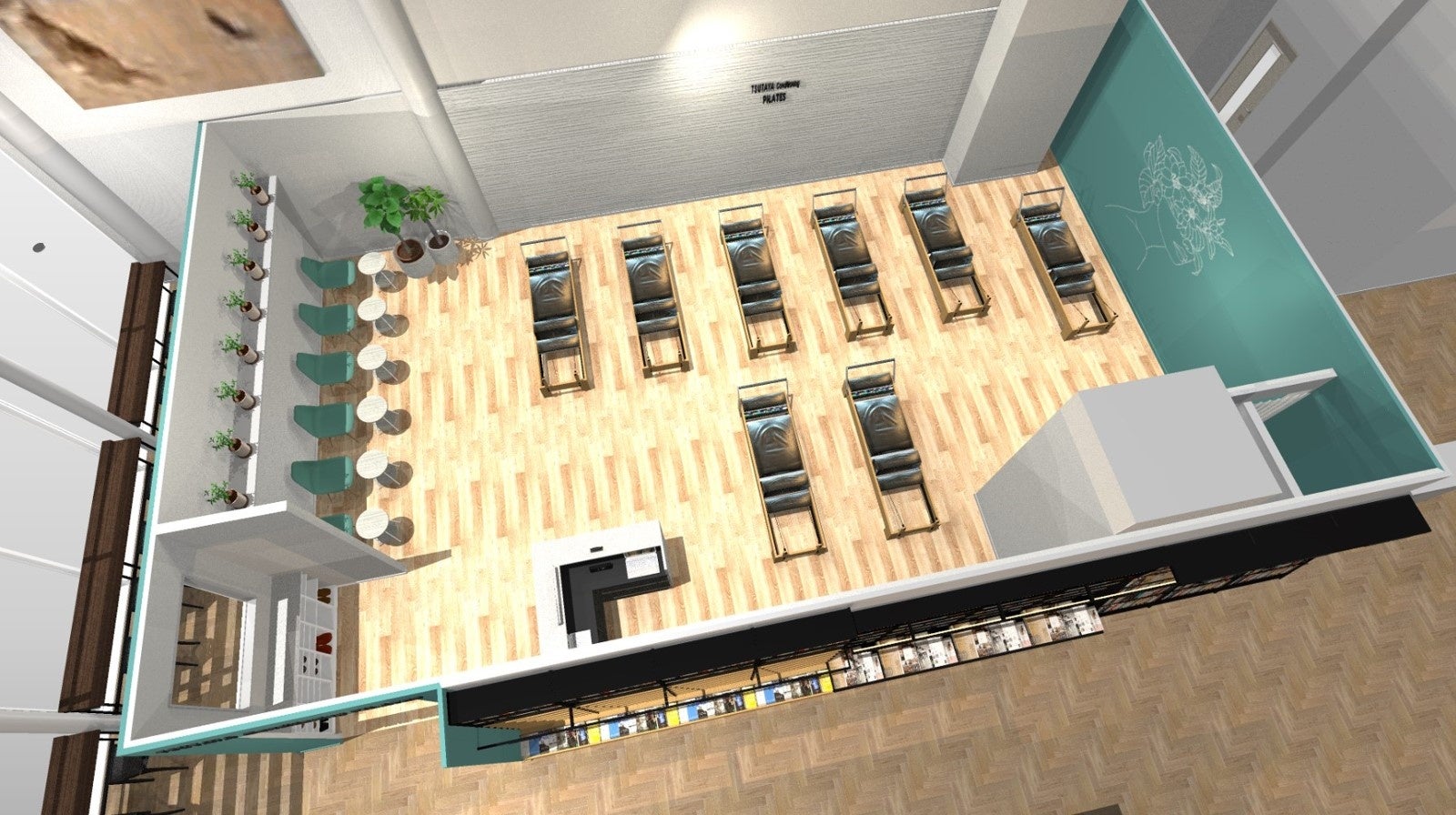 「TSUTAYA Conditioning PILATES 横浜みなとみらい店」店内全体イメージ