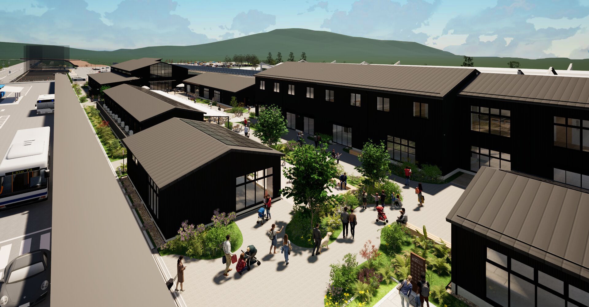 ▲商業施設外観イメージ