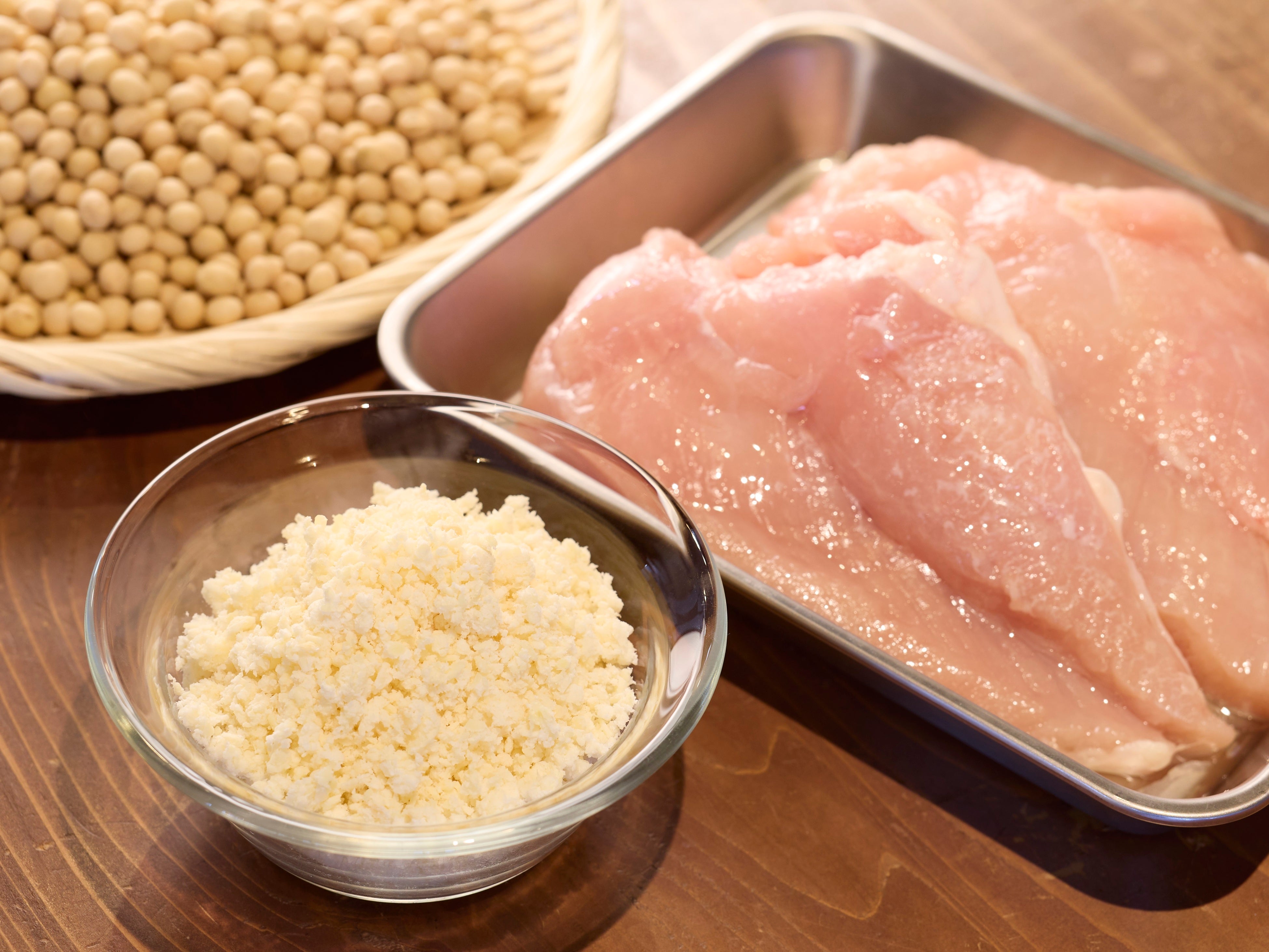 仁保庵のおからと秋川牧園の若鶏むね肉