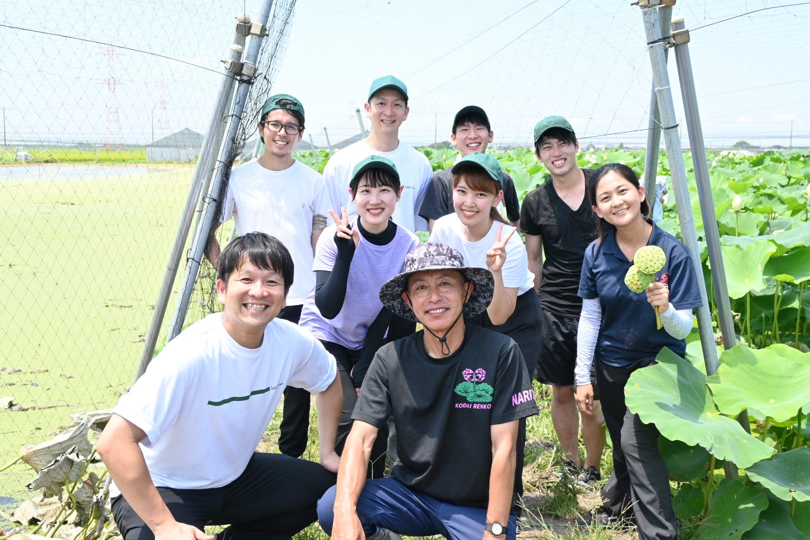 有坂農場の有坂さんとWithGreenの社員