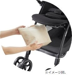 自由をあなたの手の中に。真横にスライド移動できるベビーカー