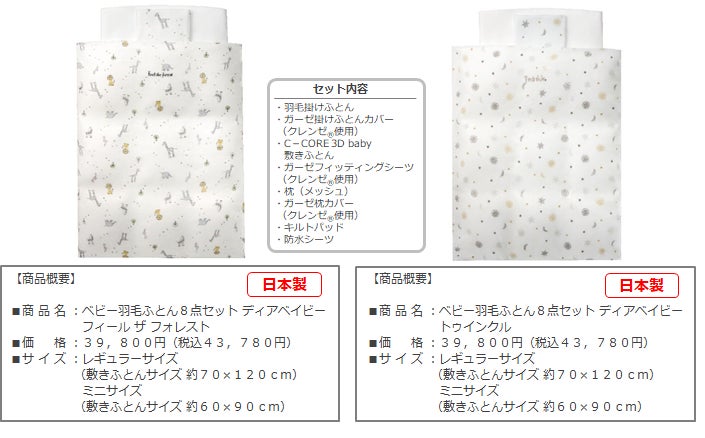 ベビーブランドが赤ちゃんのためにつくったベビーふとん「Dearbaby ベビーブランドが赤ちゃんのためにつくったベビーふとん「Dearbaby