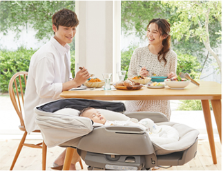 コードが要らない電動ベビーラックが誕生！アカチャンホンポだけの限定