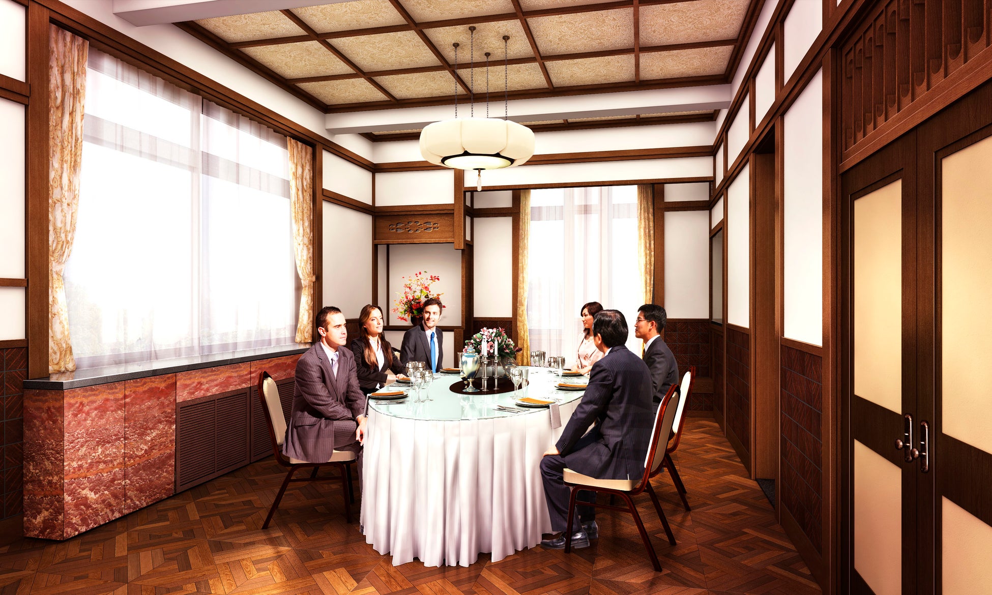 ※会議室飲食利用イメージ図(東急不動産提供)