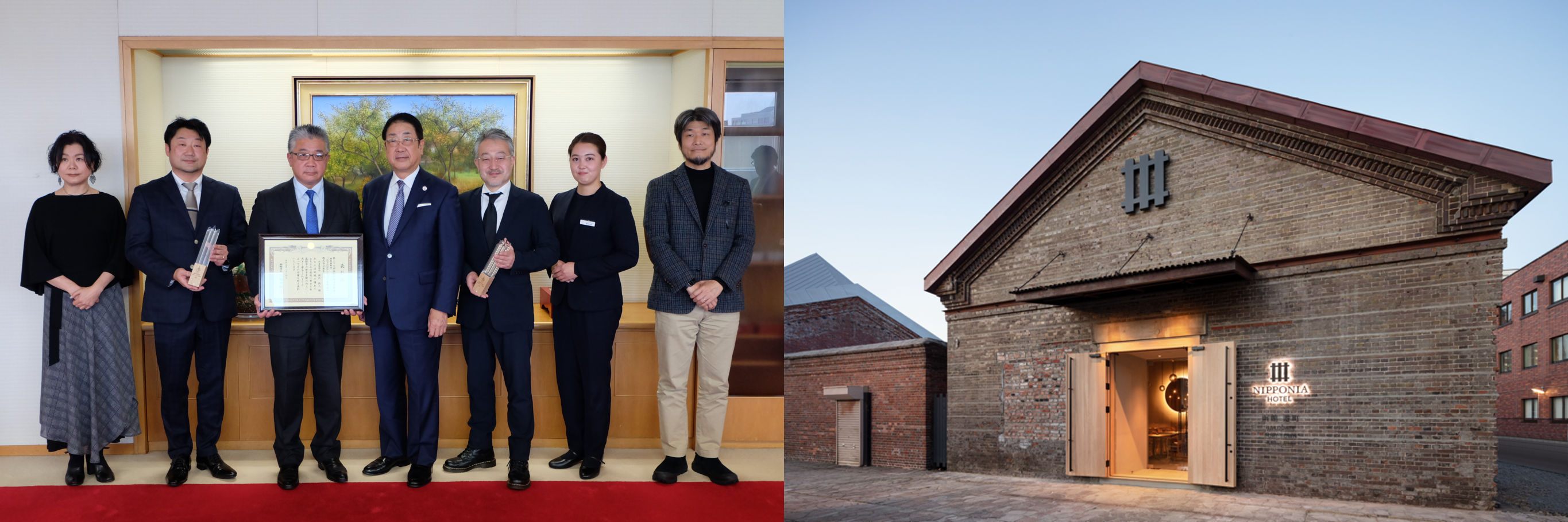 授賞式写真：函館市公式サイト