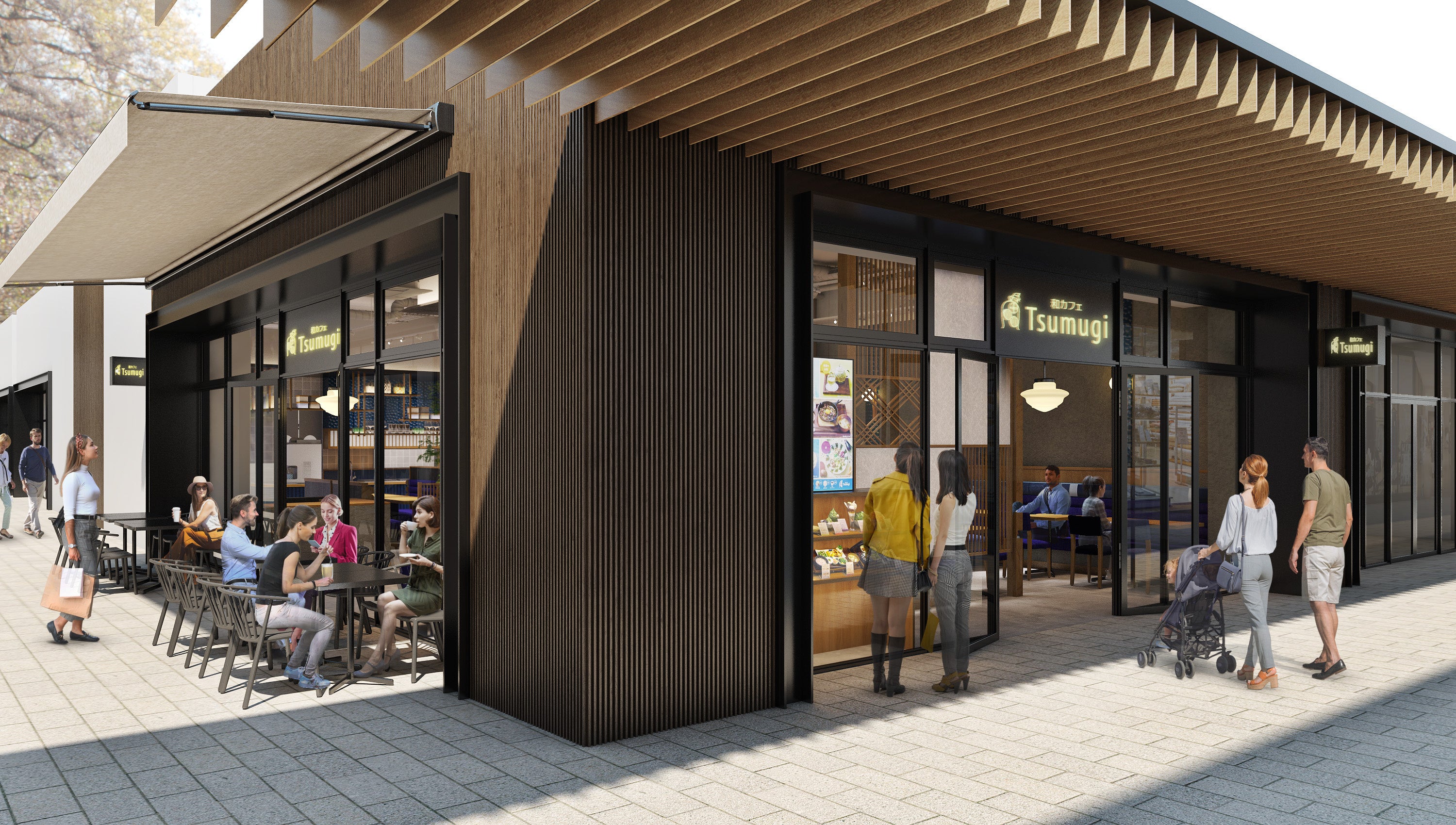 和カフェ Tsumugi ふかや花園プレミアムアウトレット店 外観イメージ