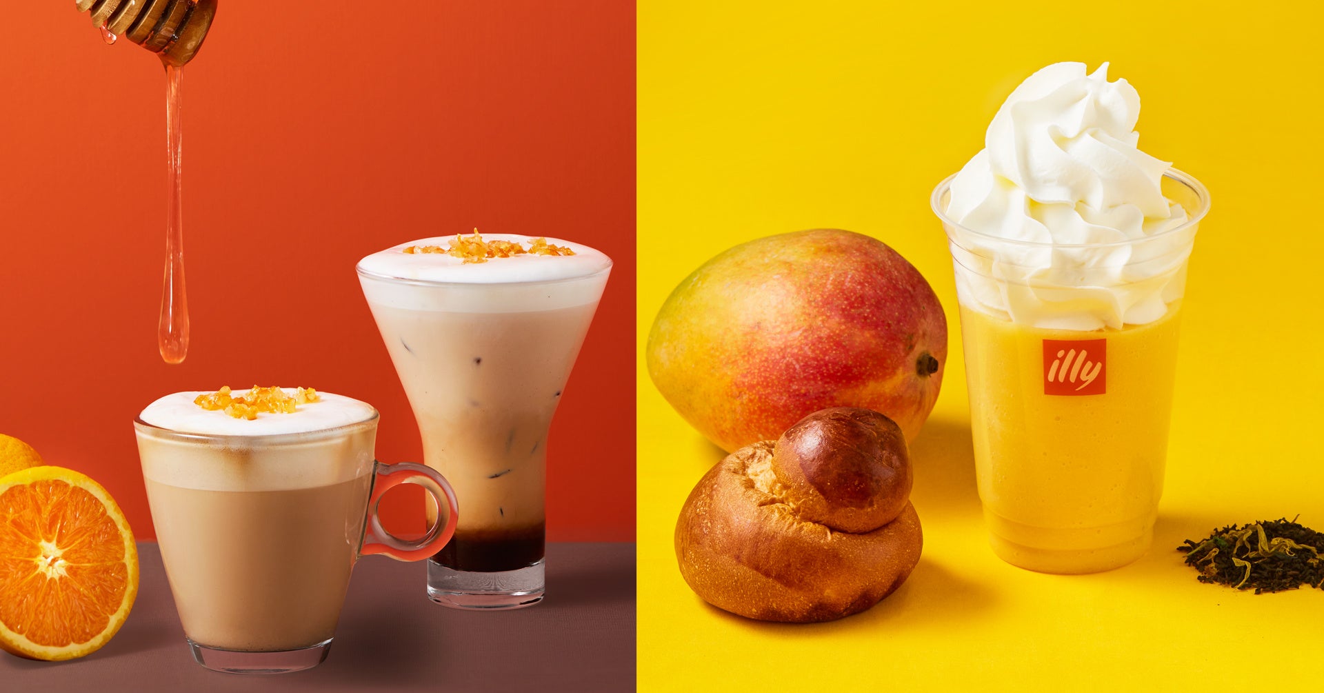 左から「ドルチェプレッソ アランチャミエーレ」税込825円、「パンナグラニーチェ カナリノ」税込660円