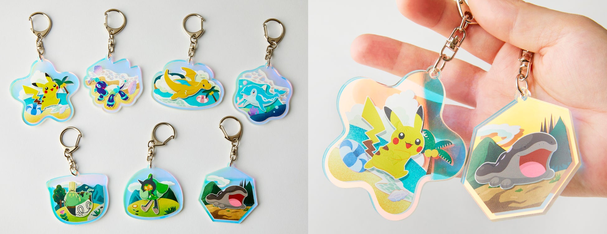 「ポケモンオリジナルオーロラアクリルキーホルダー(全7種)」
