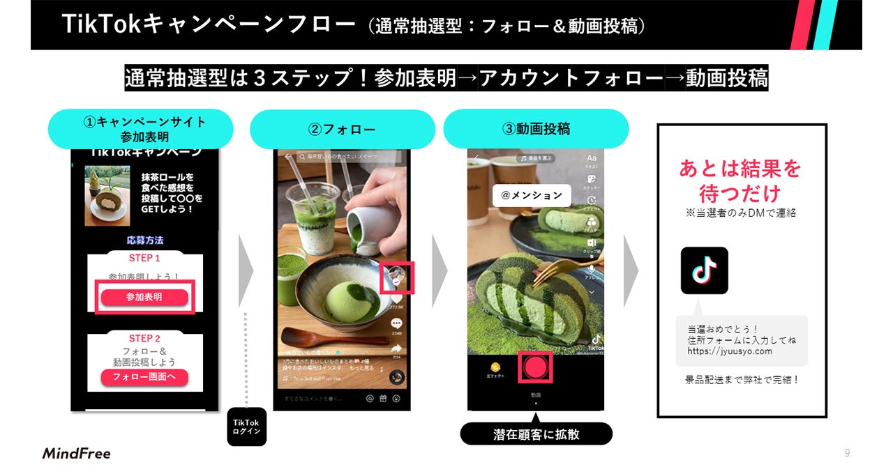 TikQキャンペーンフロー例