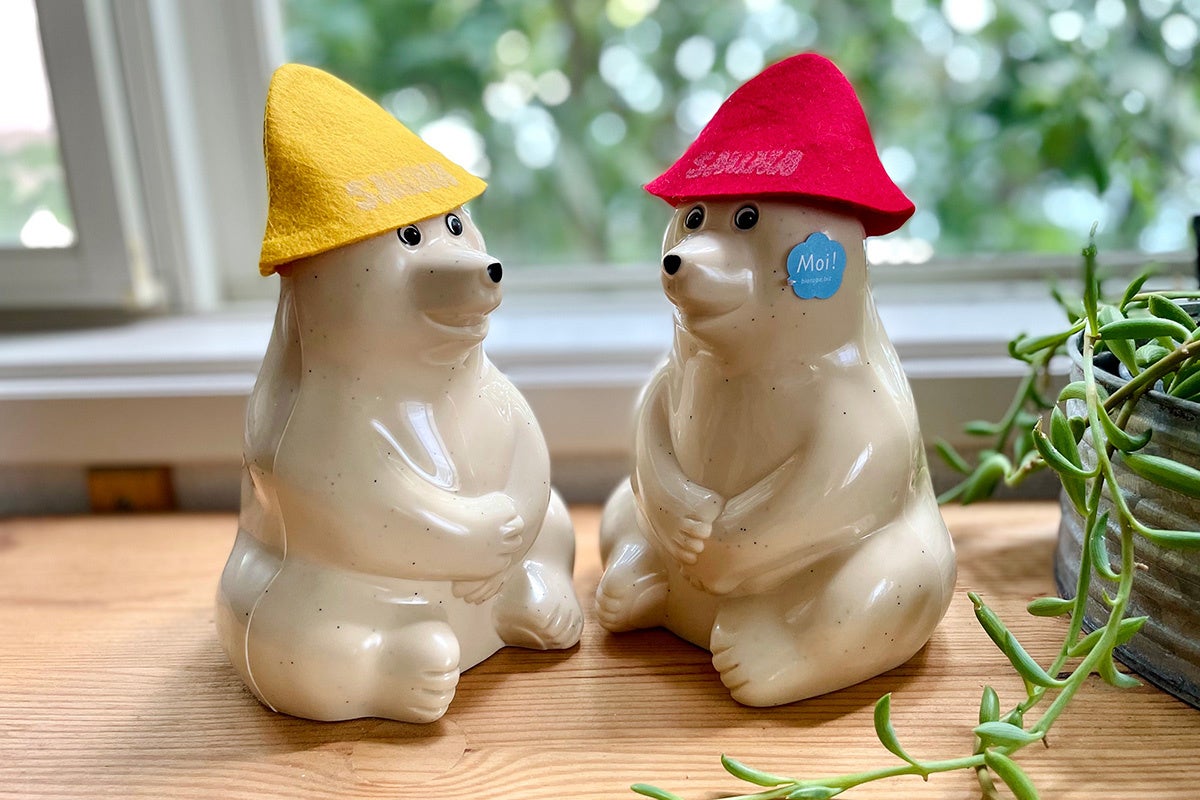 白くまの貯金箱(限定サウナハット付き)各2,640円