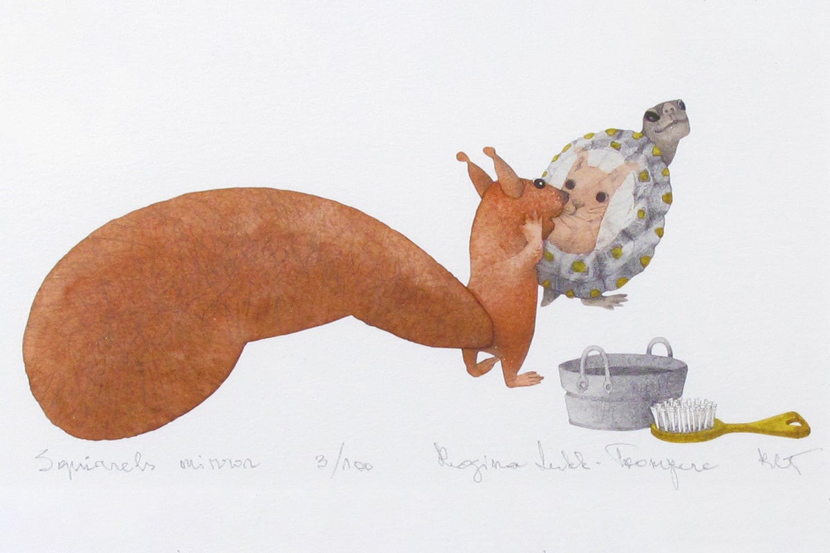 作品例：R.L.トゥーンペレ「リスの鏡」58,300円