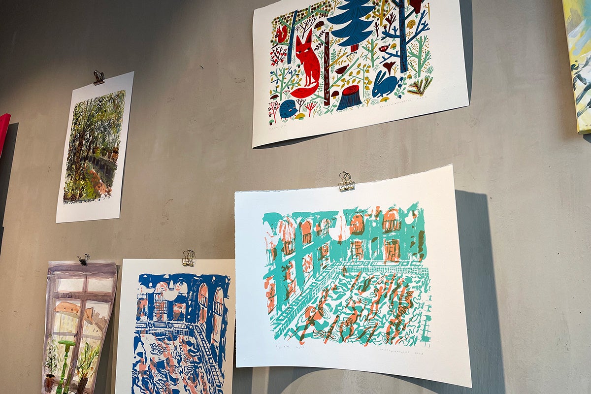 マッティ・アートギャラリーのイラスト原画 ※写真はイメージです。