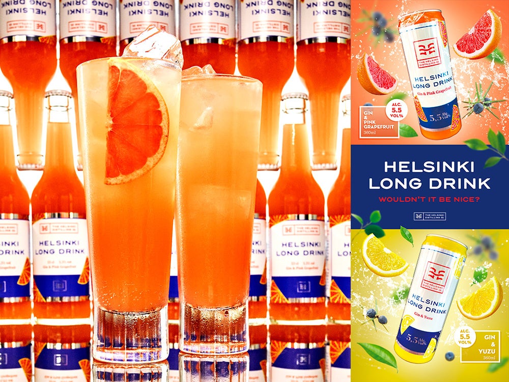 HELSINKI LONG DRINK(缶入355ml)　各400円(税込)