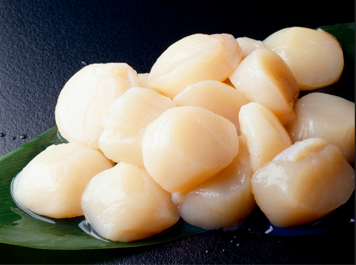 北海道産 刺身用冷凍帆立貝柱1Kg②