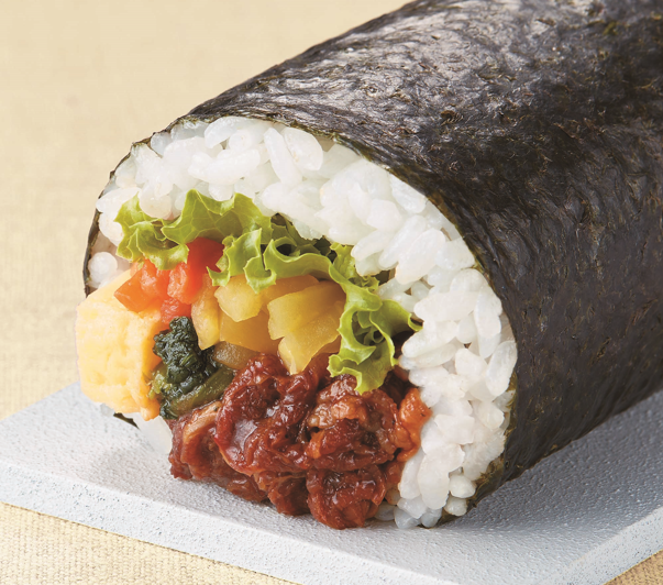 お弁当屋さんの恵方巻(プルコギキンパ)